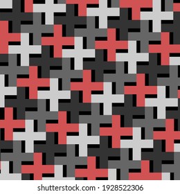 Five color plus sign abstract illustration background(vector)