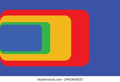 fondo abstracto cuadrado de cinco colores