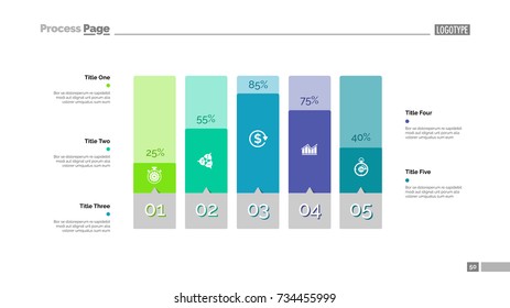 Chart 5 Horizontal Timelines Concept Five Stock Vector (Royalty Free ...