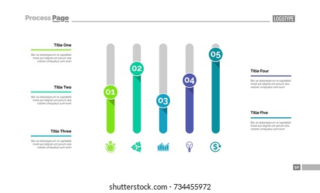 Five Columns Chart Slide Template