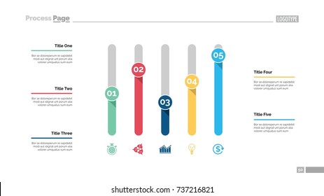 Five Columns Chart Slide Template