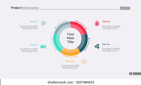 Five Components Diagram Slide Template