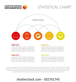 Five Connected Circles Slide Template
