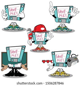 five cool style and pose by limited vintage diskette