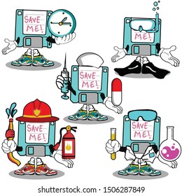 five cool style and pose by limited vintage diskette