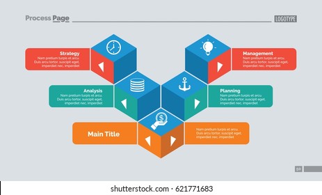 Five Cubes Slide Template