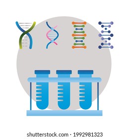 iconos del conjunto genético de cinco dna