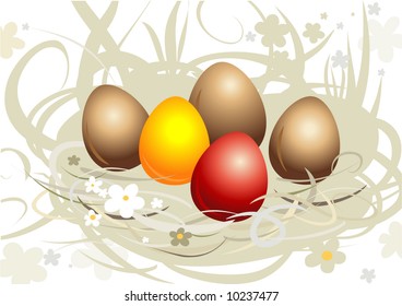 Five easter eggs