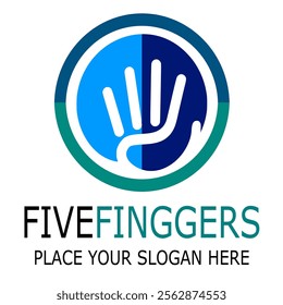 FIVE FINGER LOGO VEKTOR SLOGAN