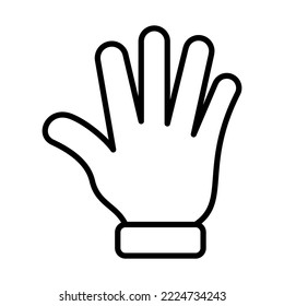 Five Fingers Icon Logo Design Vector Template Illustration Sign And Symbol Pixels Perfect