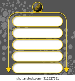 Five frames for your text and flash