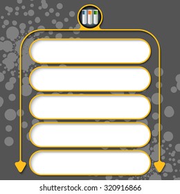 Five frames for your text and test tubes