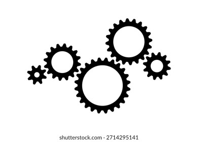 Diseño de pictograma de cinco marchas. Vector