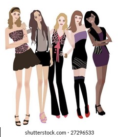 Five girls