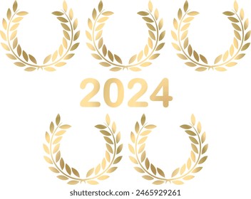 Five golden laurel wreaths for 2024