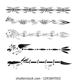 Five hand ornaments
