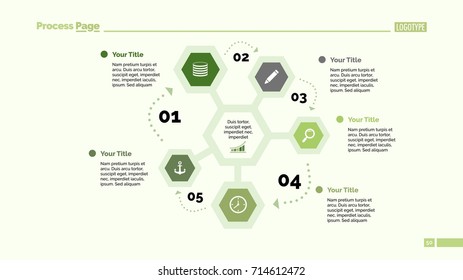 Five Hexagons Cycle Slide Template