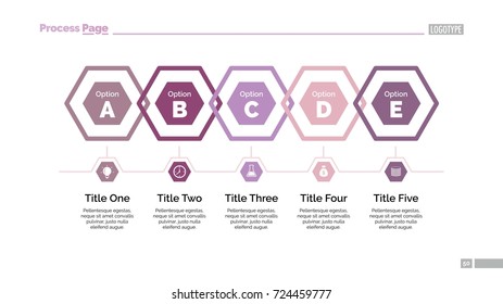 Five Hexagons Diagram Slide Template