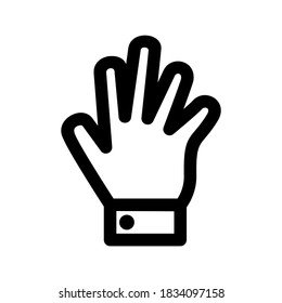 fünf Symbol oder Logo einzeln auf Zeichen, Vektorgrafik - hochwertige Vektorsymbole in schwarzem Stil
