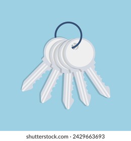 Five keys to a house, car, safe