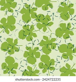 Five Leaf Clover Pattern Design