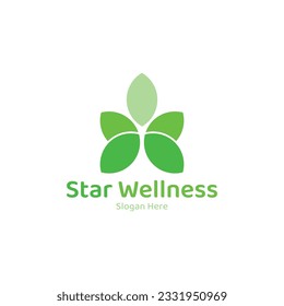 The five leaf logo is shaped like a star.