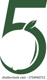 Five Lemon Logo. 
Logo number 5 with a combination of negative area as a lemon