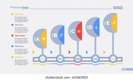 Five Letters Workflow Slide Template