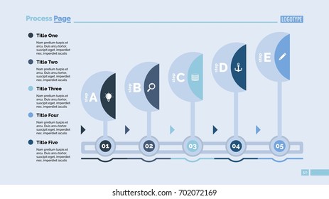 Five Letters Workflow Slide Template