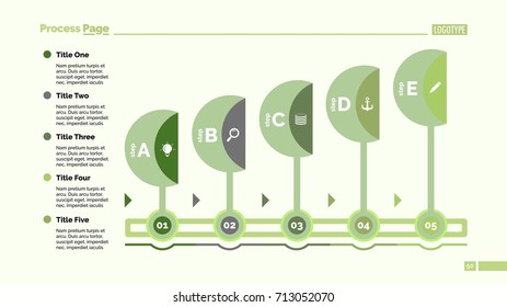 Five Letters Workflow Slide Template