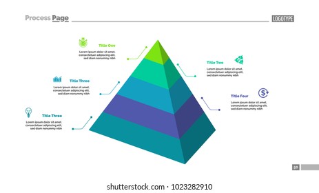 Five Level Pyramid Chart Slide Template