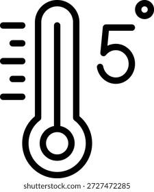 five line icon illustration vector
