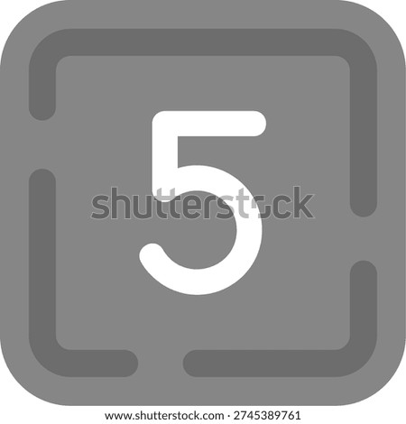 Five Line vector Icon Design