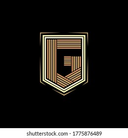 Five lines of letter G with hexagonal frame. Suitable for initial logo, brand, identity for gaming, fashion, military, and hobby. Badge, emblem vector design. 