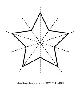 five lines symmetry star