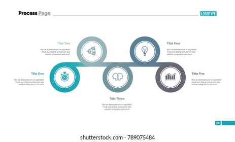 Five Linked Circles Slide Template