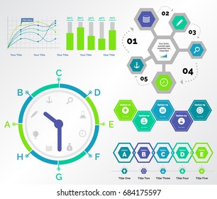 Five Logistics Charts Templates Set