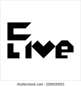 five logo design concepts for graphic element