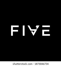 Five Logo Vector design template