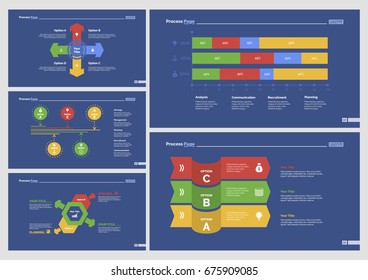 Five Marketing Slide Templates Set