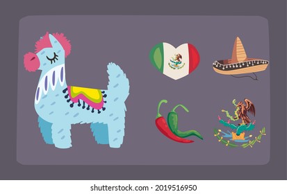 íconos del día de la independencia mexicana