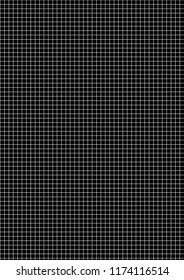 Five millimeters white grid on a4 size vertical sheet