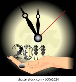 Five minutes to midnight for New Year 2011