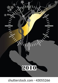 In five minutes prior to the beginning of the New Year