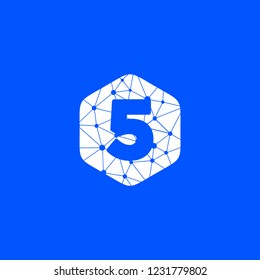 five Monogram / number 5 / five Logo Design Inspiration