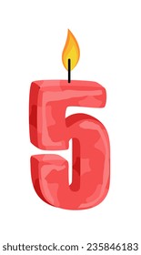 Five Number Candle