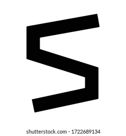 Diseño de logotipo de icono de cinco números