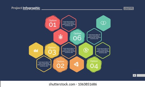 Five option chart. Diagram, slide, template. Creative concept for infographics, presentation, project, report. Can be used for topics like business, analysis, accounting