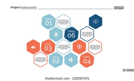 Five option chart. Diagram, slide, template. Creative concept for infographics, presentation, project, report. Can be used for topics like business, analysis, accounting
