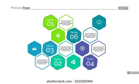 Five Option Chart Slide Template